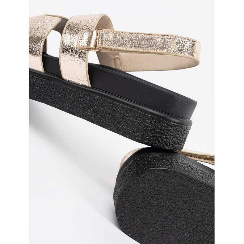 Goodin Klasične sandale na zlatnoj platformi zlatni 1