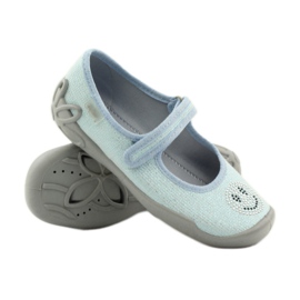 Befado 114y289 balerine papuče Plavi emotikoni plava 3