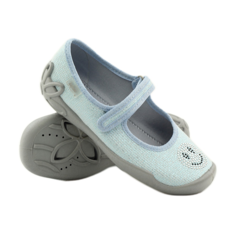 Befado 114y289 balerine papuče Plavi emotikoni plava 3