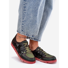 Ženske kožne cipele uzorkovali su Maciejka 06784-20 crna crno 1