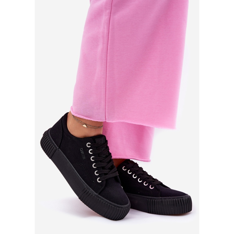 Ženske materijalne tenisice Big Star RR274403 Black crno 1