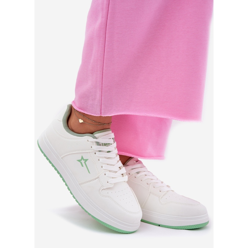 Ženske tenisice Big Star RR274A246 Hi-Poly sustav Bijeli sustav bijela 1