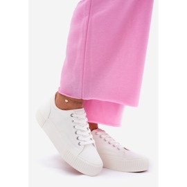 Ženske materijalne tenisice Big Star RR274405 White bijela 1