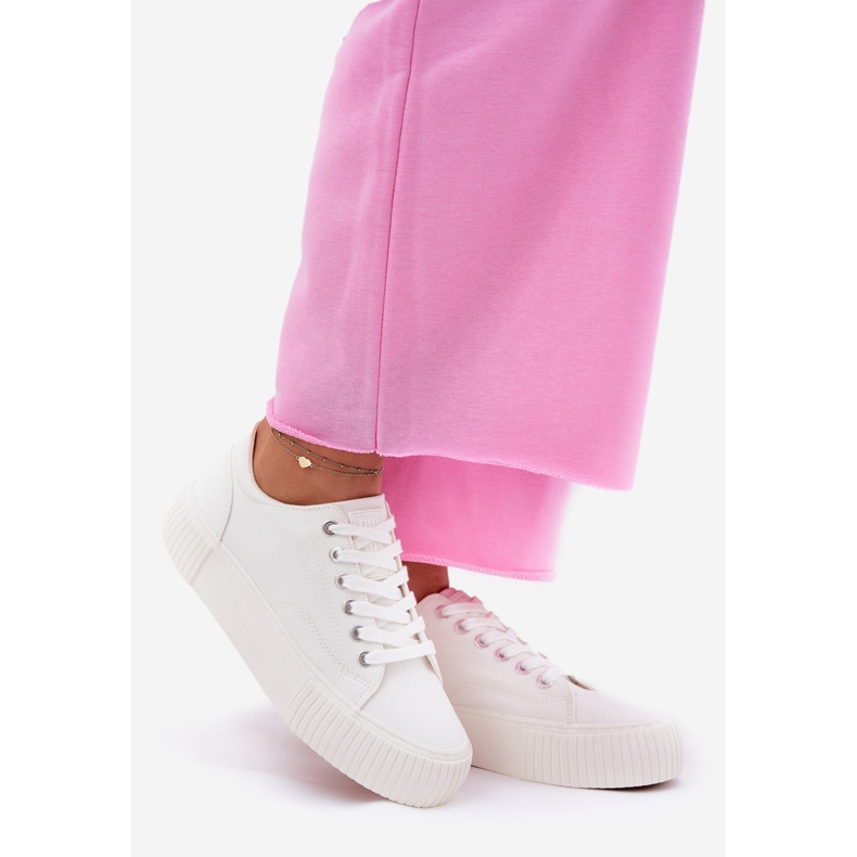 Ženske materijalne tenisice Big Star RR274405 White bijela 1