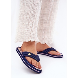 Japanski ženski flip flops Big Star RR274A109 Navy Blue plava 2