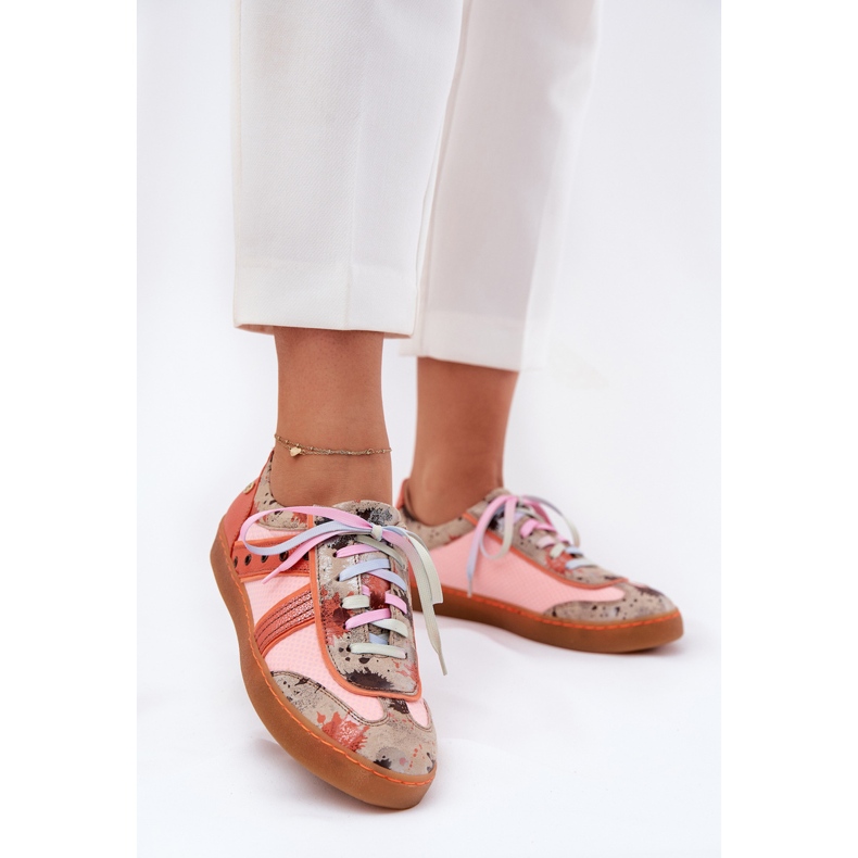 Ženske kožne tenisice Maciejka 06840-18 narančaste narančasta 2