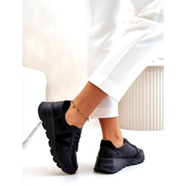 Vinceza 7918 Ženske kožne sportske cipele crne crno 3