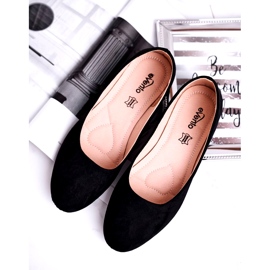 Evento Ženske antilop balerine 9BL02-1031 Kožni uložak crni umetak crna 4