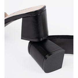 Goodin Tweed crno -bijele papuče na poštu bijela 1