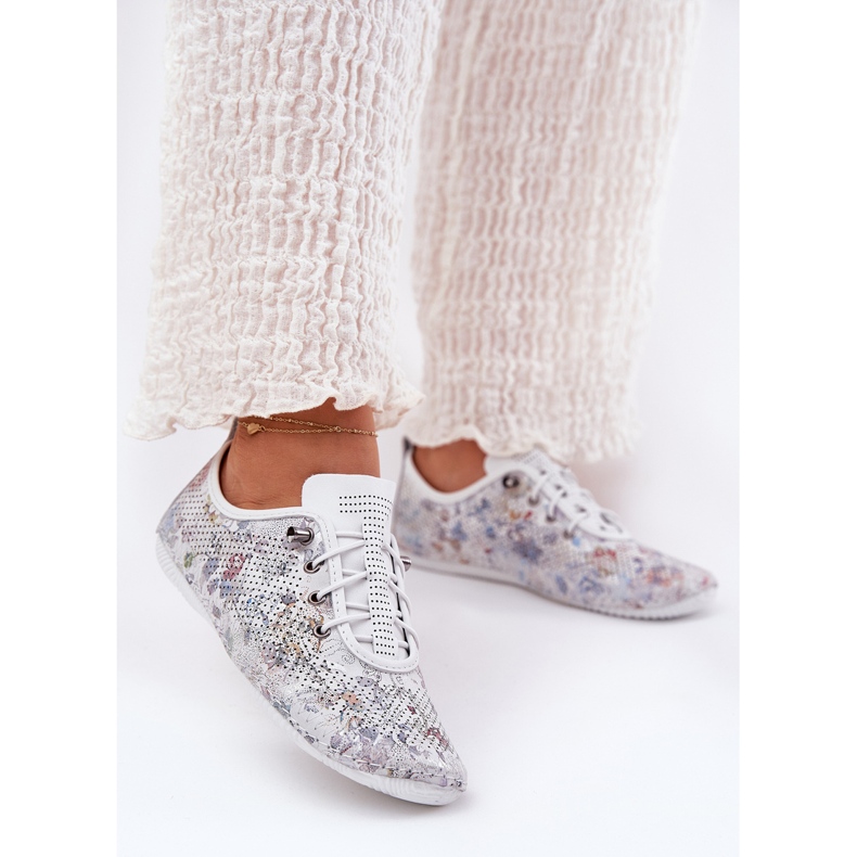 Ženske cipele izrađene od prirodne kože Artiker s uzorkom 56C2688 White bijela 2