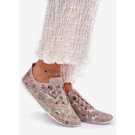 Ženske cipele izrađene od prirodne kože Artiker s uzorkom 56C2689 bež 1