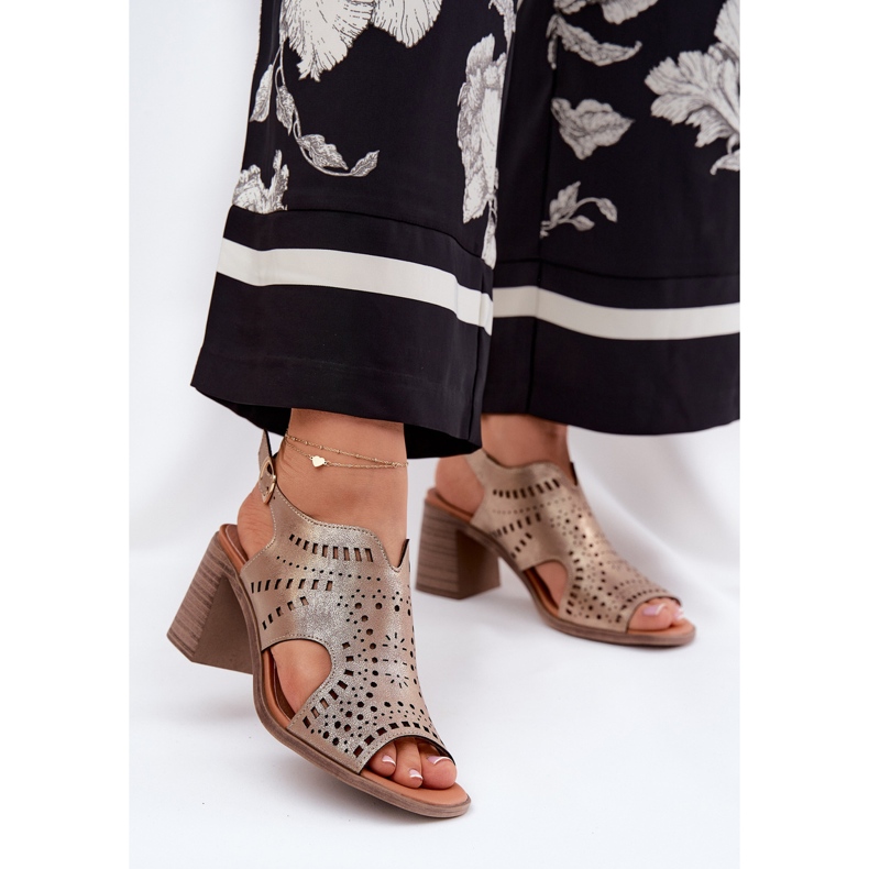 Otvorene ženske sandale na Zlatnom postu zlatni 2