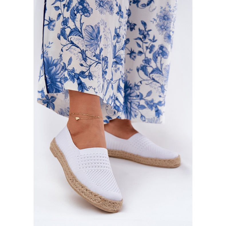 Ženske espadrile s Vinceza Braid 13624 White bijela 2