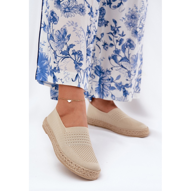 Vinceza Ženske espadrile s Vincezom 13624 Beige pletenica bež 2