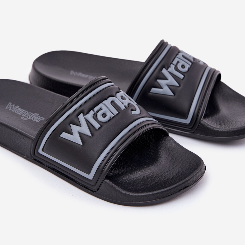 Wrangler Averell Slider Men Low 20251042.25y Muške papuče crne crne crna 2