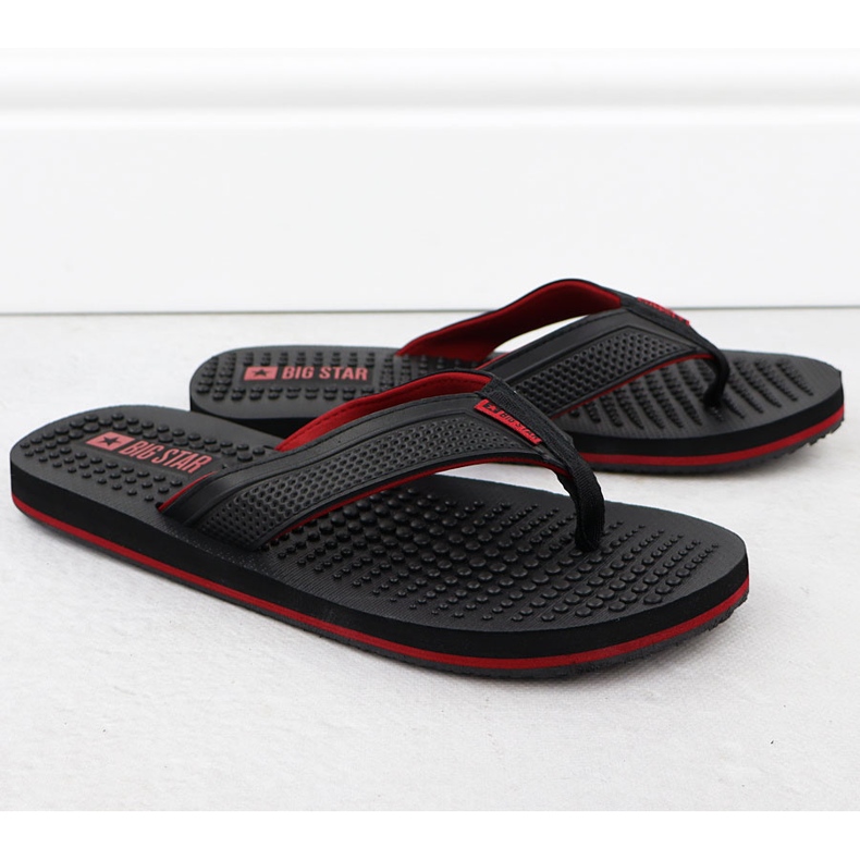 Big Star Muški flip flops fakirki crna velika zvijezda 1