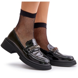 S.Barski Ženske lakirane koludeće komoda s ukrasom LZ42-030 Black crna 5