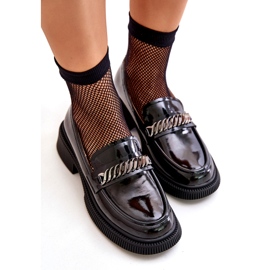 S.Barski Ženske lakirane koludeće komoda s ukrasom LZ42-030 Black crno 3