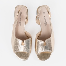 Goodin Zlatne potpetice sa zlatnim potpeticama od antilop zlatna 1