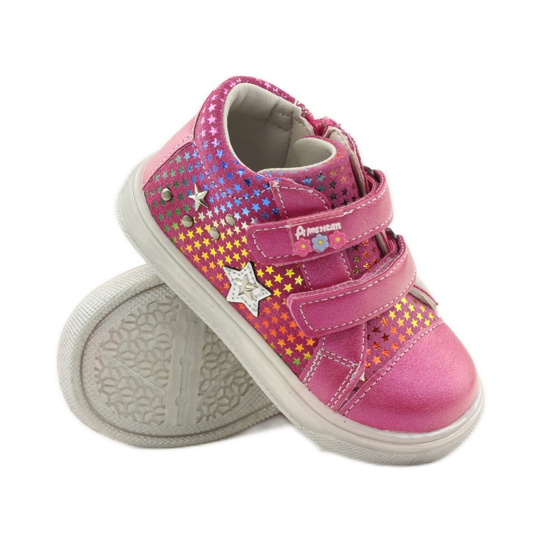 American Club Udobne sportske cipele sa zvjezdicom American 703925 ružičasta 3
