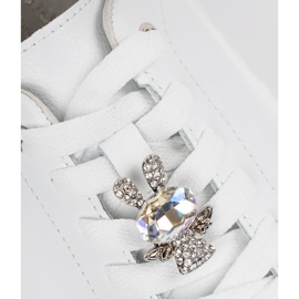 Bijele tenisice s kožnim igle Sergio Leone bijela 1