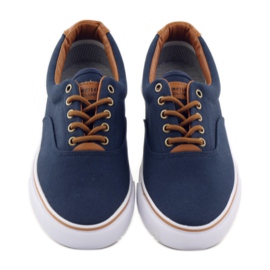 American Club Mornarskoplave tenisice vezane 18-65 smeđa mornarsko plava 4