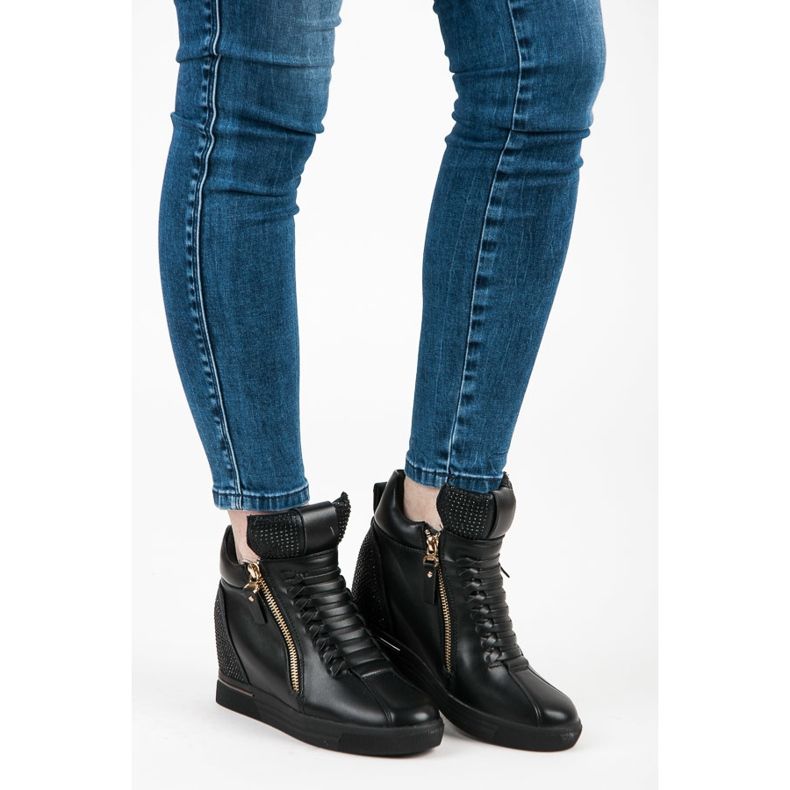 Crne tenisice sa patentnim zatvaračem crna 1