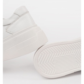 Bijele tenisice na kožnoj platformi Sergio Leone bijela 1