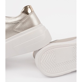 Zlatne tenisice na kožnoj platformi Sergio Leone zlatni 1