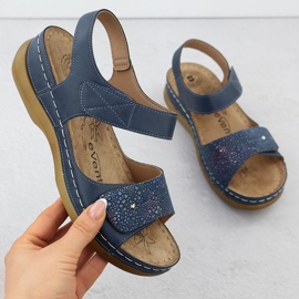 Ženske sandale za čičak Evento 8988 plava 1