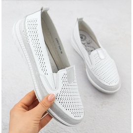 Evento Ženske otvorene kožne cipele bijeli događaj 5634 bijela 1