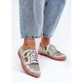 Ženske kožne cipele Maciejka 06791-09 svijetlozelena 2