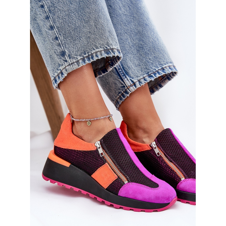 Maciejka kožne tenisice 06853-15 crne crna 2