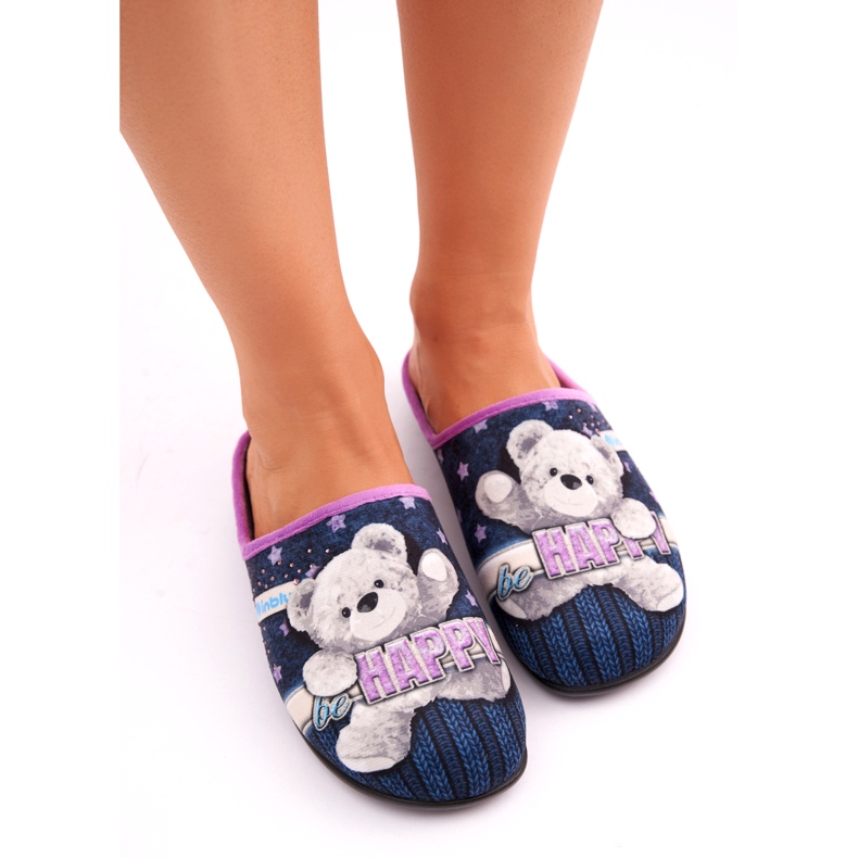 Ženske papuče s mornarsko plavom bojom Inblu GF000025 plava 2