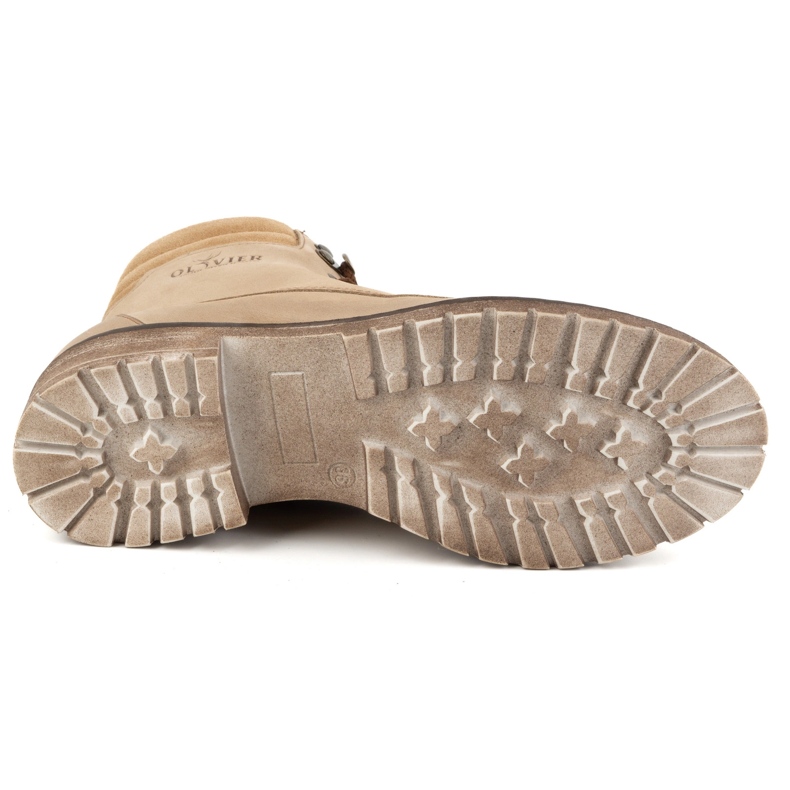 Olivier Ženske kožne čizme, izolirane zimske čizme, 365BB, bež 4