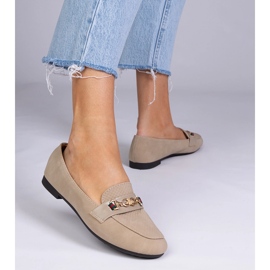 Smeđi natići s mat završnim obradom sa zlatnim ukrasom smeđa 1