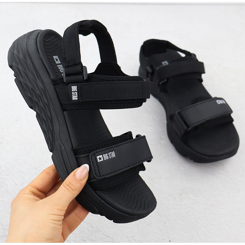 Ženske čičak sportske sandale Big Star RR274A076 crna 1