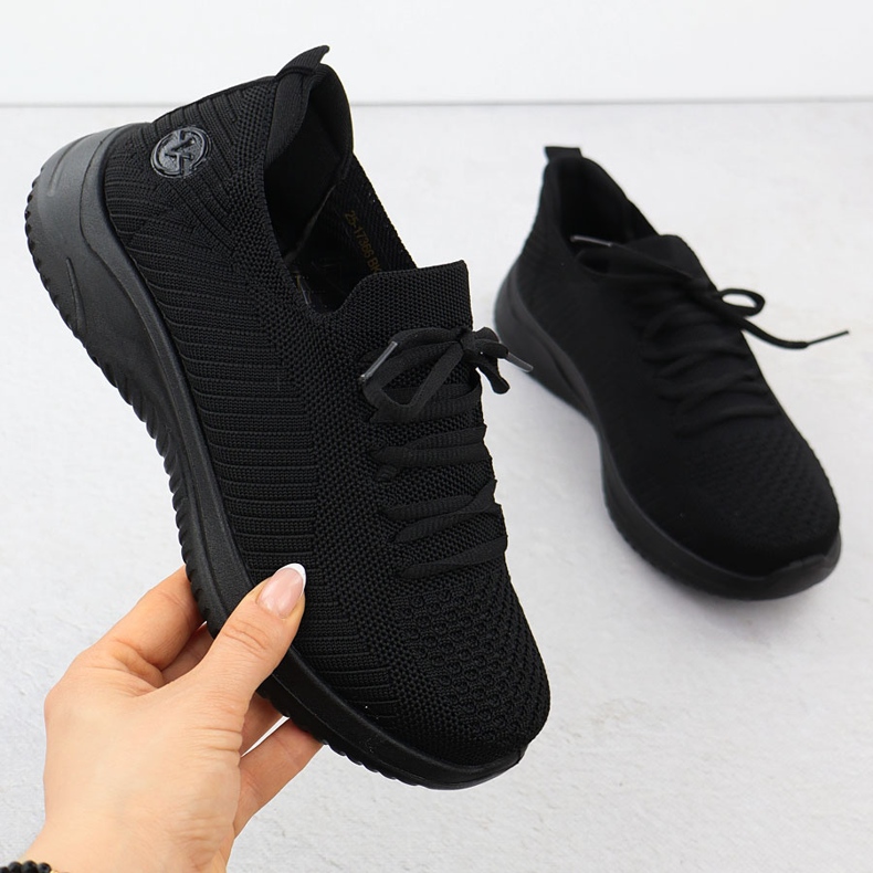 Ženske sive Vinceza 17366 Ženske sportske cipele crno 1