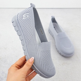 Ženske sportske cipele skliznule su sivu Potocki 16327 siva 1