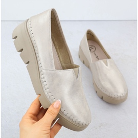 Ženske kožne cipele na zlatnom klinu Filippo 6161 zlatni 1