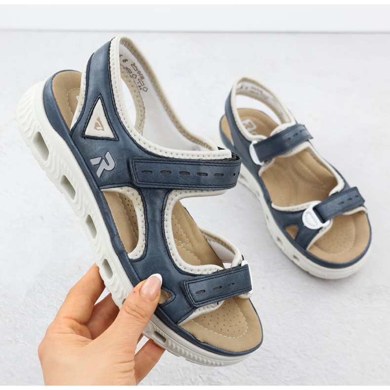 Rieker 64066-14 mornarsko plave sportske sandale plava 1