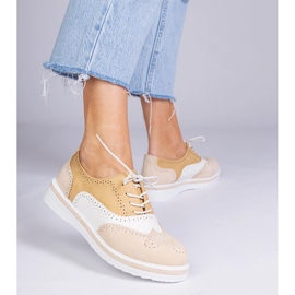 Bež klasične Oxford cipele 1