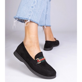 Crni natikači iz Ekozamsza sa zlatnim ukrasom crna 1