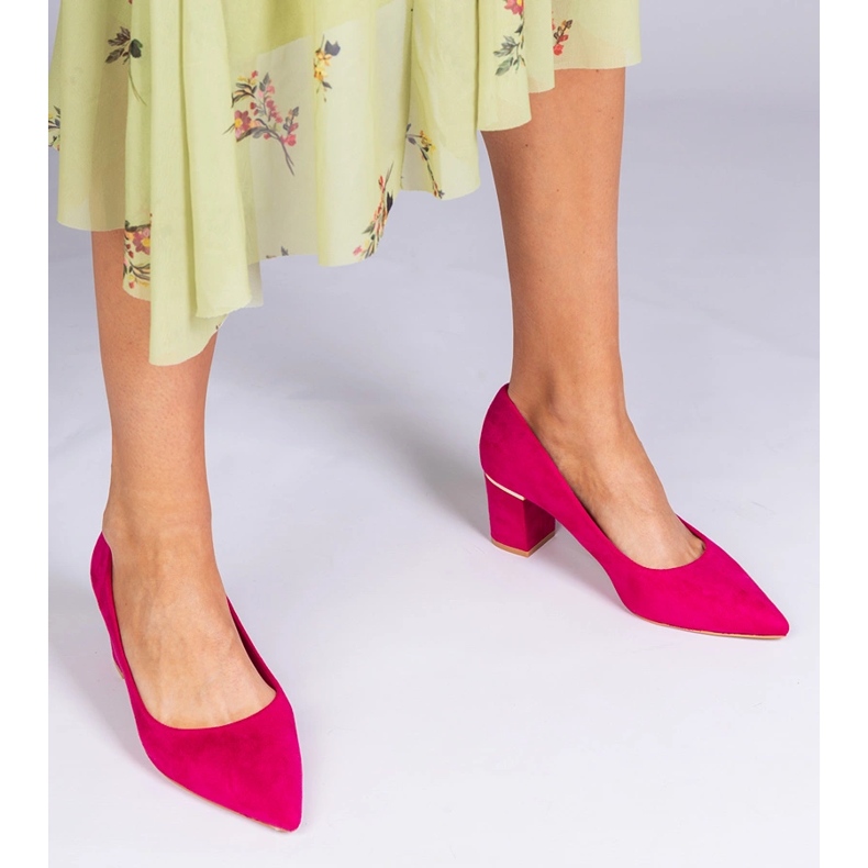 Ružičaste ženske pumpe iz Ekozamszua ružičasta 1