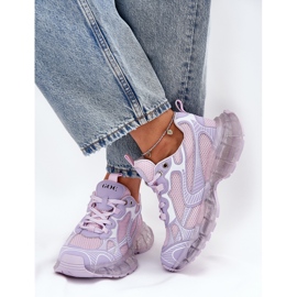 Ženske kožne tenisice Goe rr2n4081 ljubičasta 1