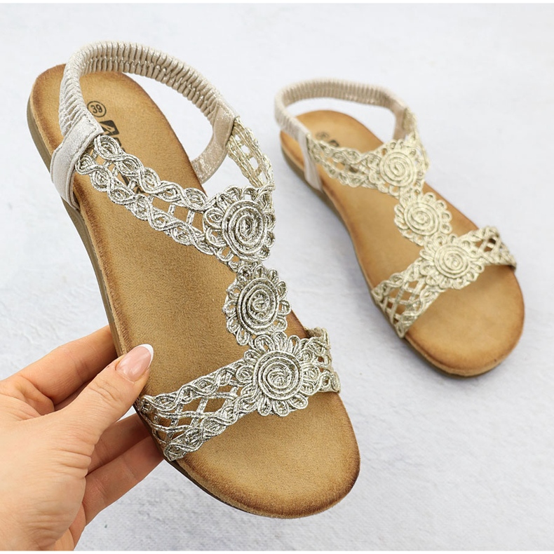 Ženske udobne sandale Irsona Golden Artiker 56C1281 zlatni 1