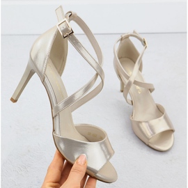 Ženske sandale na Złote Sergio Leone SK432 saten pin zlatni 1