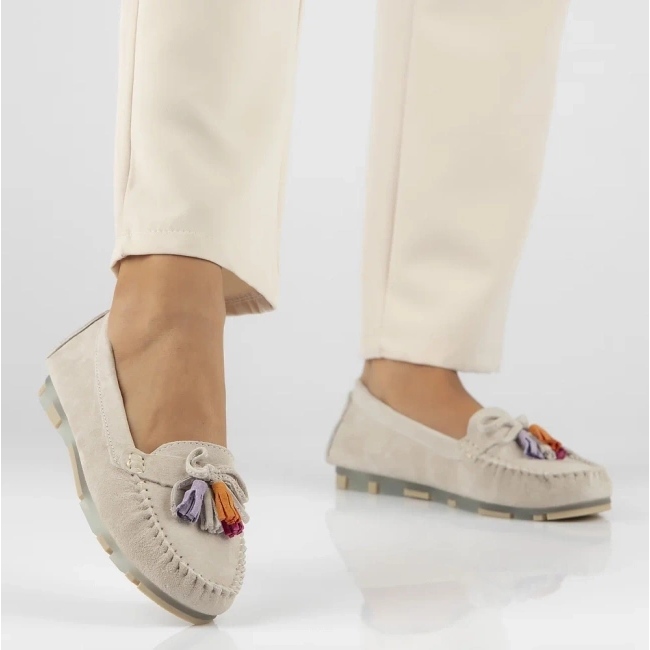 Filippo dp6136/25 biti kožni loafers bež 2