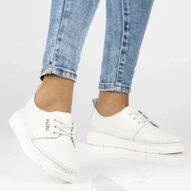 Filippo DP6747/25 WH kožne tenisice bijela 2