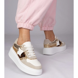 Leopard tenisice sa sjajem raznobojna 2